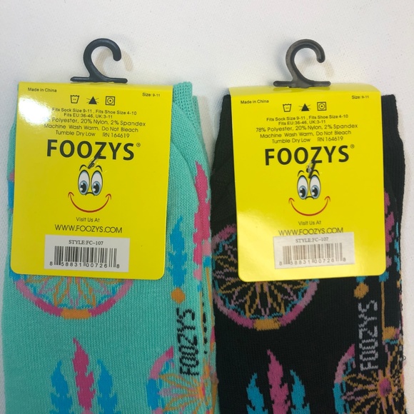 2 Pair Foozys Socks - Dreamcatcher - Picture 4 of 4